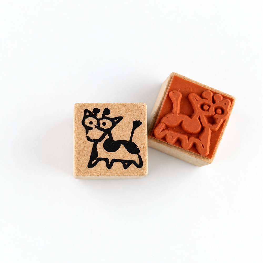 Cow Crayon Mini Stamp | Avec Amour