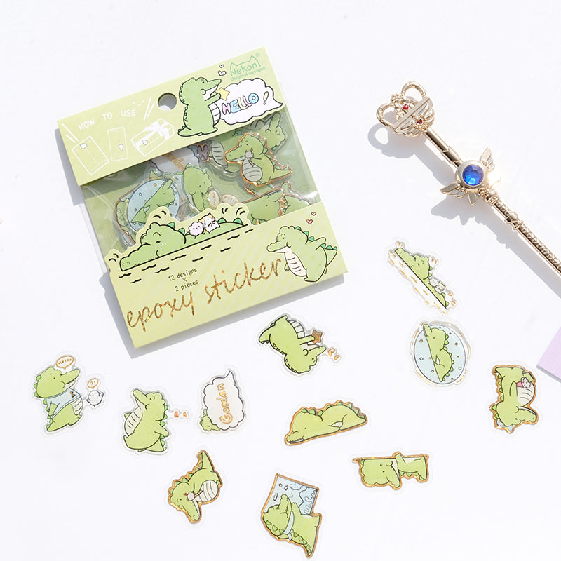 Glitter Crystal Animal Flake Stickers | Nekoni