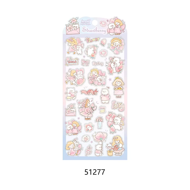 Flower Know Fruit Series Decorative Stickers | Nekoni
