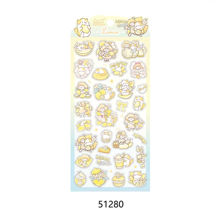 Flower Know Fruit Series Decorative Stickers | Nekoni