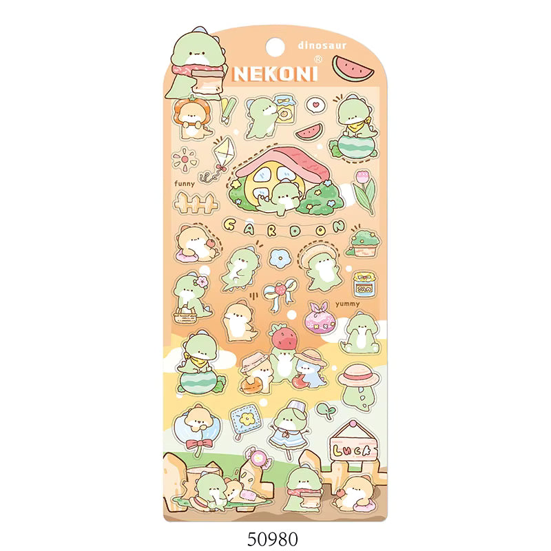 Animal Friends Decorative Sticker Sheet | Nekoni