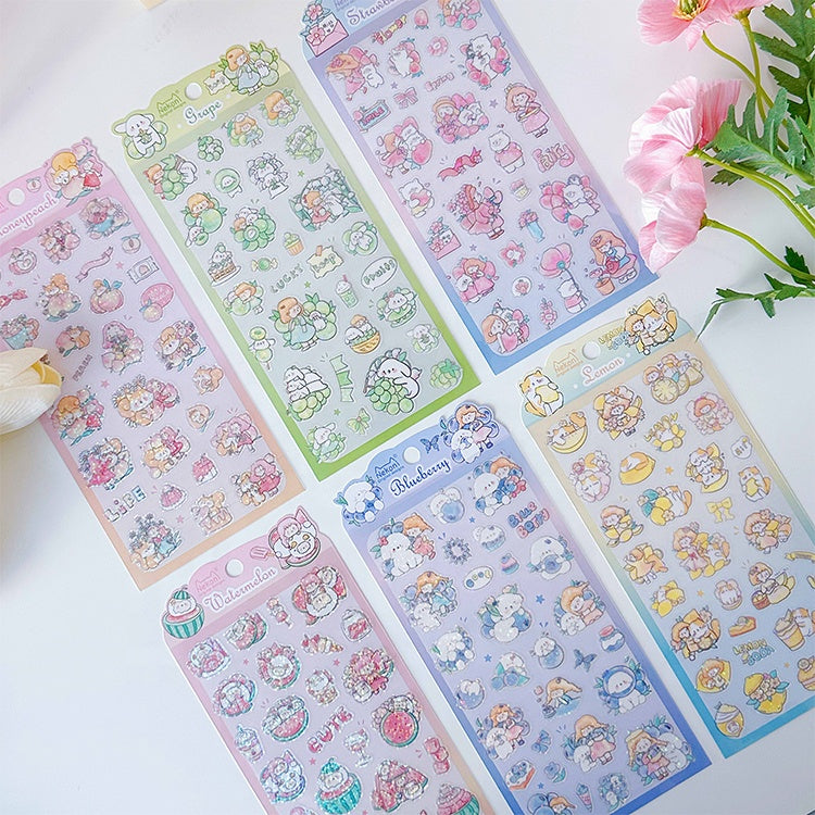 Flower Know Fruit Series Decorative Stickers | Nekoni