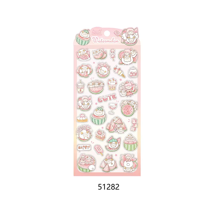 Flower Know Fruit Series Decorative Stickers | Nekoni