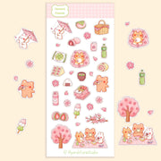 Hanami Friends Sticker Sheet | Lily and Stars Studio