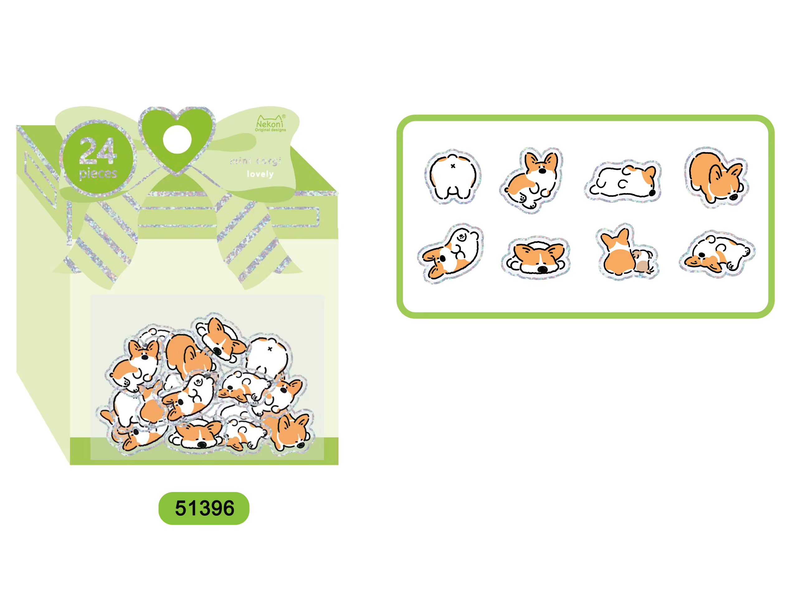 Chubby Animal Crystal Decorative Stickers | Nekoni