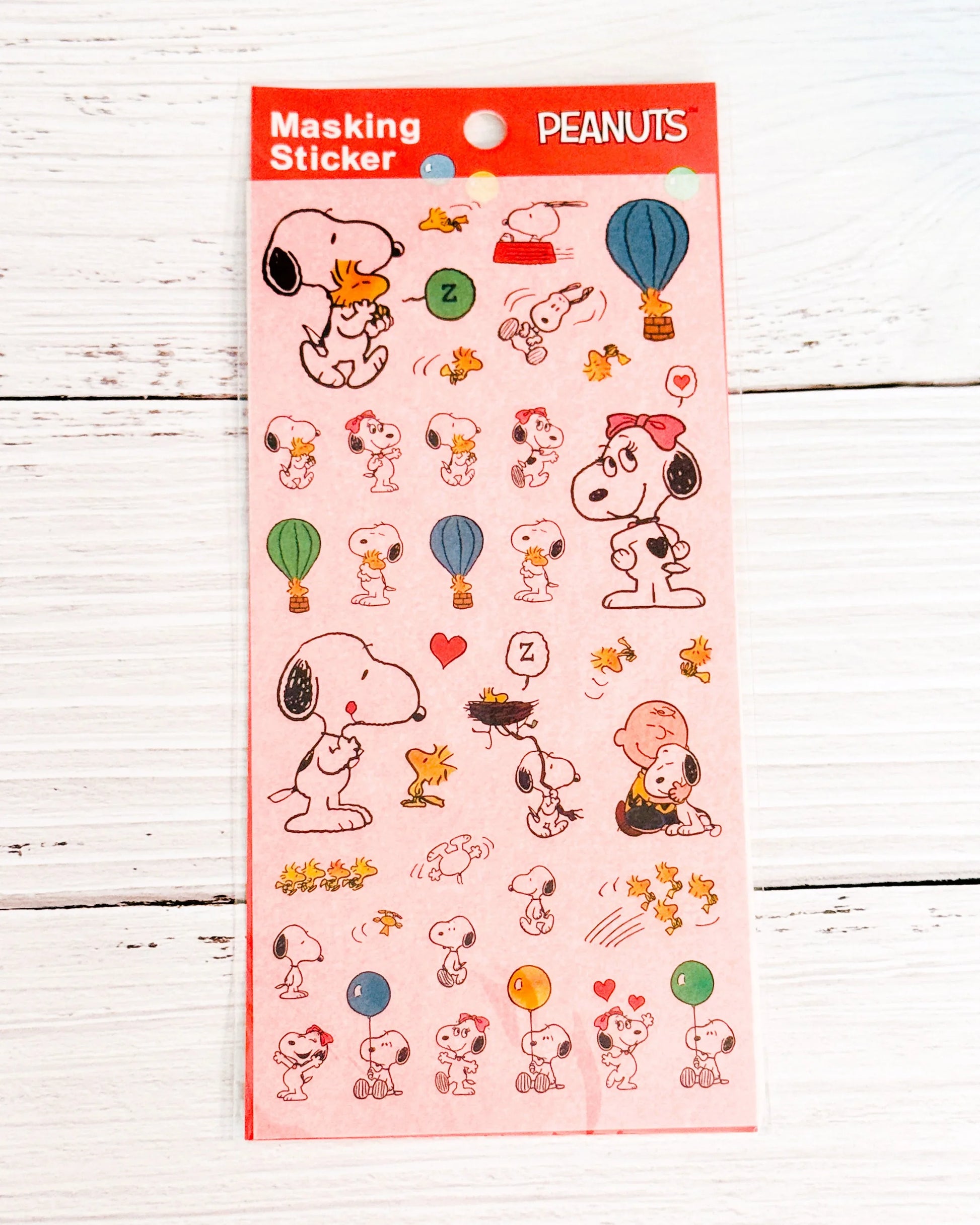 Peanuts "Classic Comic" Masking Sticker Sheets — Complete Set of 4 (Washi Material) - Papertail Fox