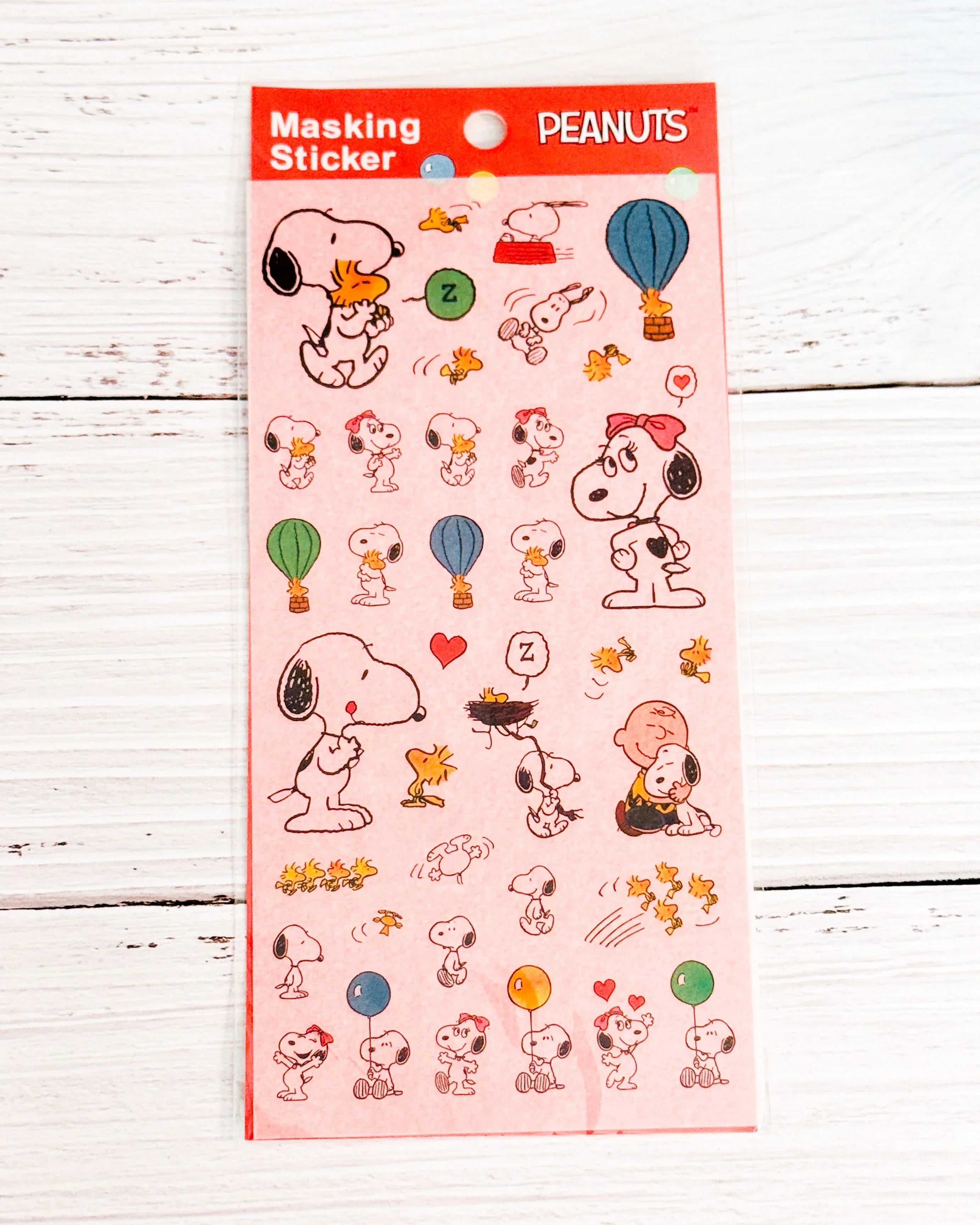 Peanuts "Classic Comic" Masking Sticker Sheets — Complete Set of 4 (Washi Material) - Papertail Fox