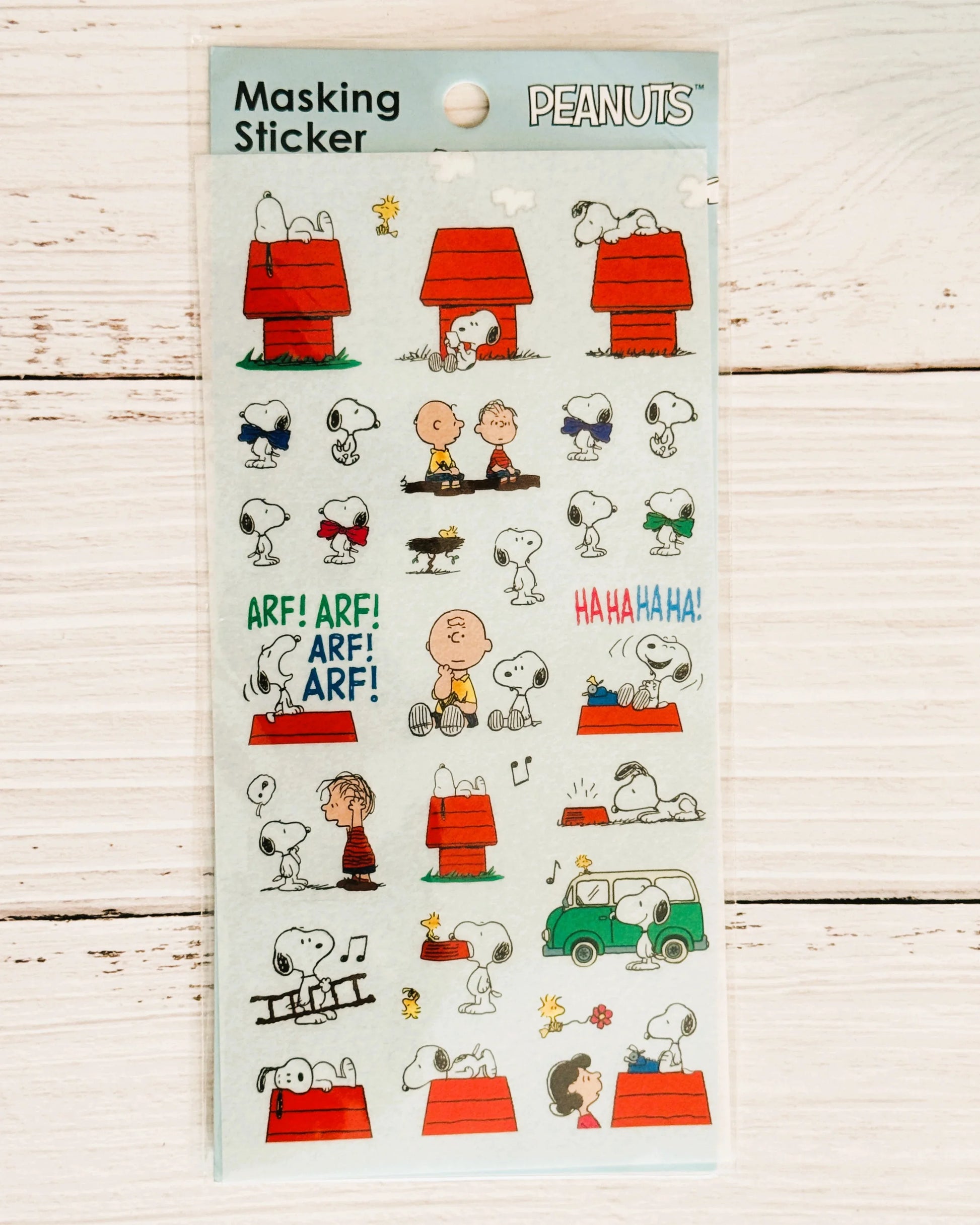 Peanuts "Classic Comic" Masking Sticker Sheets — Complete Set of 4 (Washi Material) - Papertail Fox