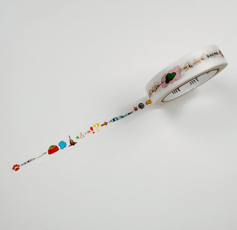 mt Peanuts Ornament Washi Tape | 6mm x 7m | Japan