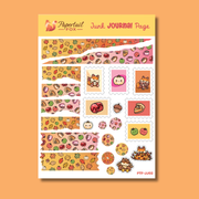 Autumn Foxes Junk Journal Page | Papertail Fox