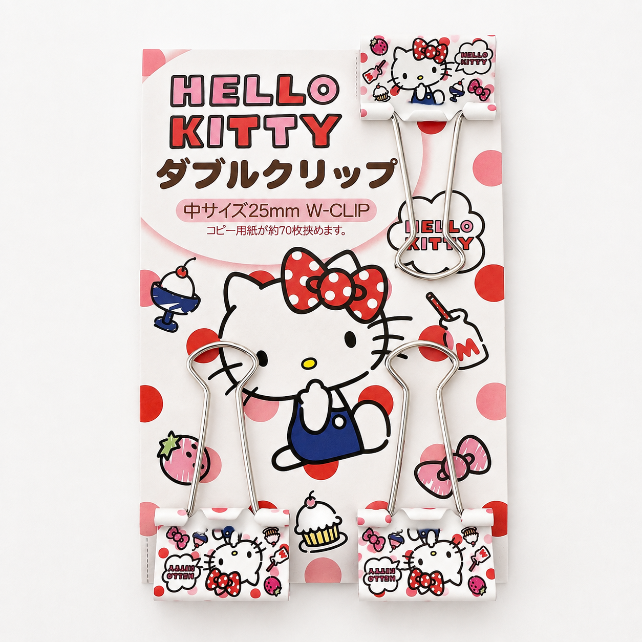 Hello Kitty Character Binder Clips