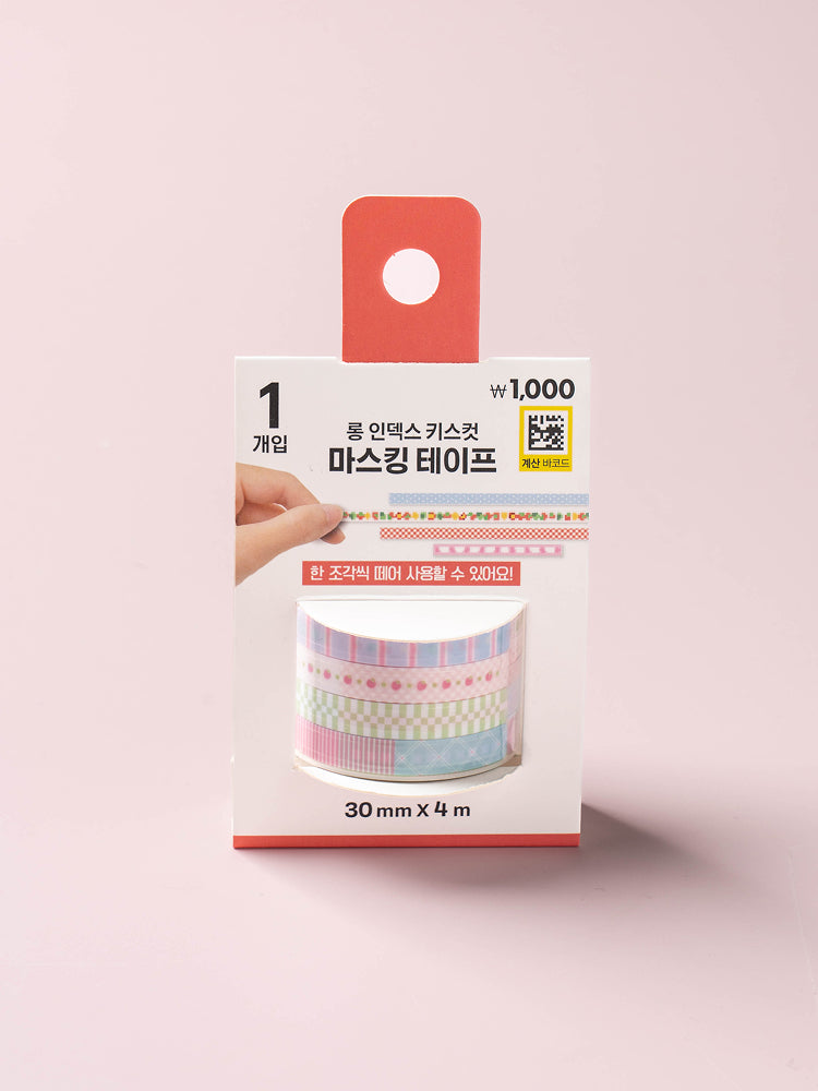 Pastel Line Die-Cut Clear Tape by Daiso | Papertail Fox