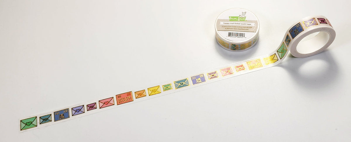 Happy Mail Foiled Washi Tape by Lawn Fawn | Papertail Fox