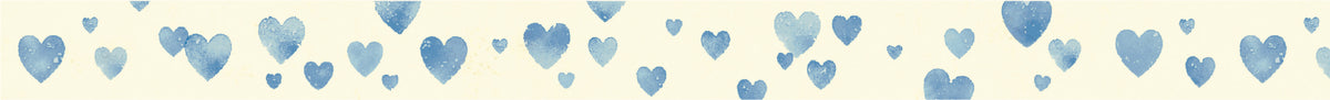 Heart Stamp Blue Washi Tape | MT Tapes