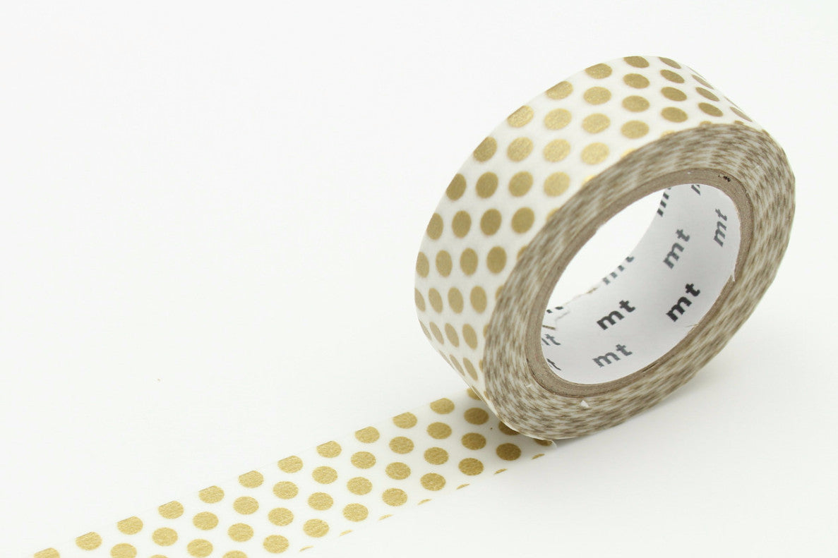 Dot Gold Washi Tape by MT Tapes | Papertail Fox