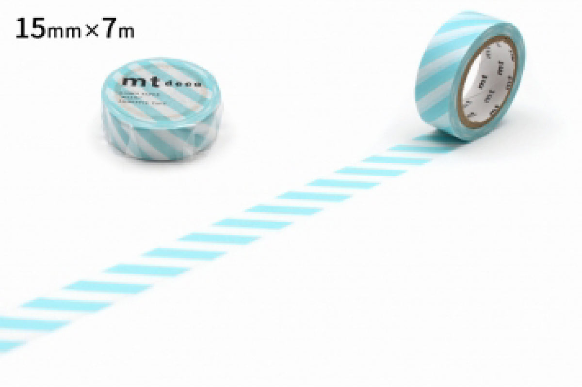 Stripe Mint Blue Washi Tape by MT Tapes | Papertail Fox