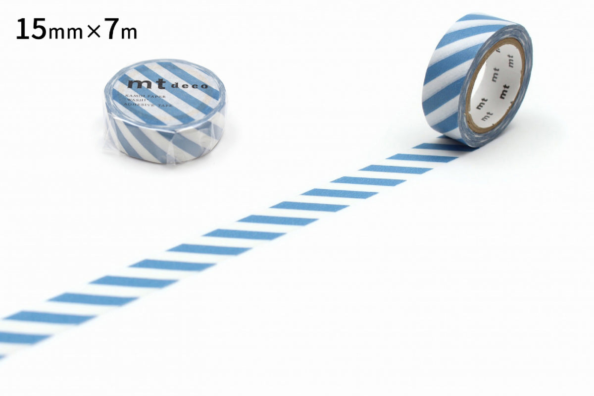 Stripe Grayish Sky Washi Tape by MT Tapes | Papertail Fox