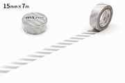 Stripe Silver Washi Tape by MT Tapes | Papertail Fox