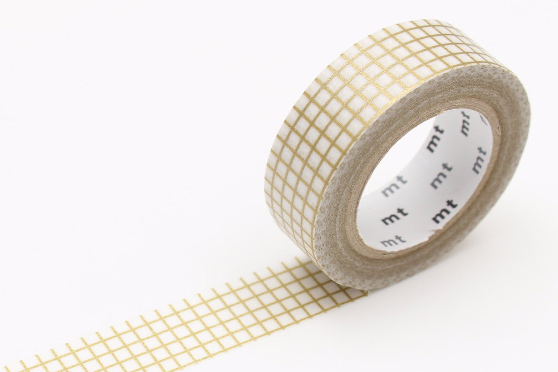 Grid Gold Washi Tape by MT Tapes | Papertail Fox