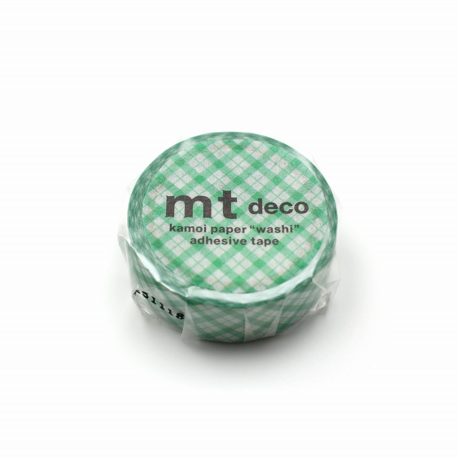 Gingham Check Green Washi Tape | MT Tapes