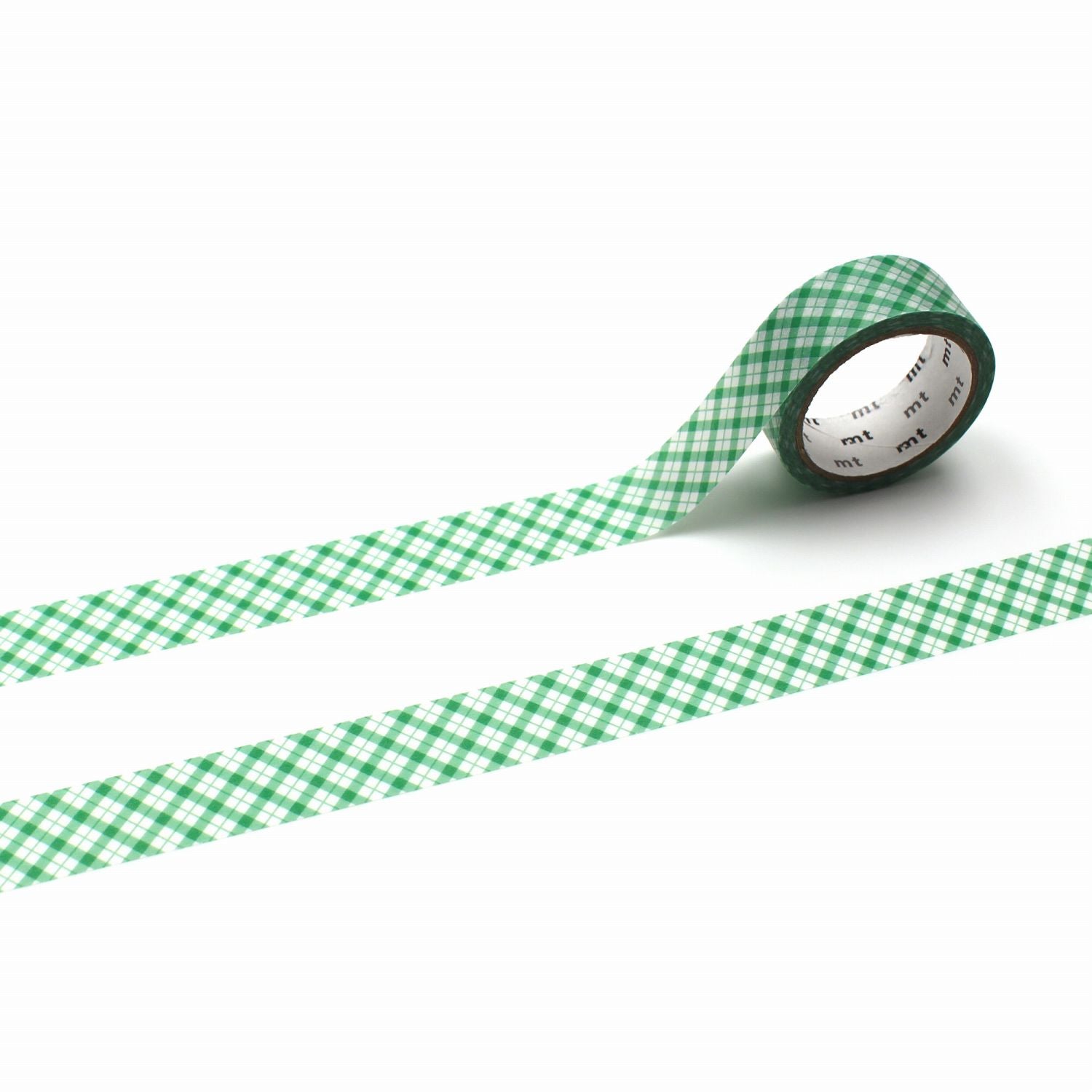 Gingham Check Green Washi Tape | MT Tapes