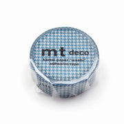 Fine Houndstooth Blue Washi Tape | MT Tapes