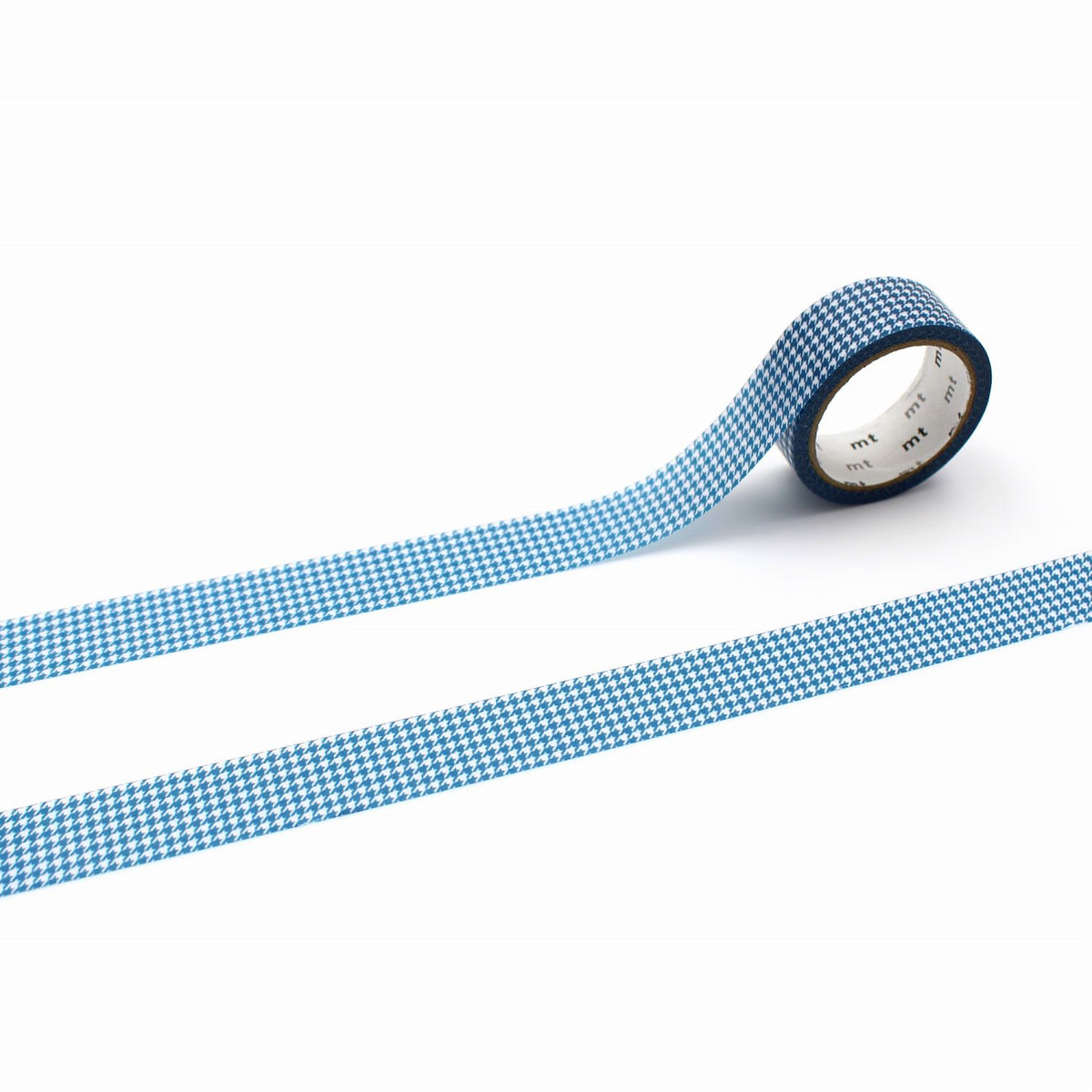 Fine Houndstooth Blue Washi Tape by MT Tapes | Papertail Fox