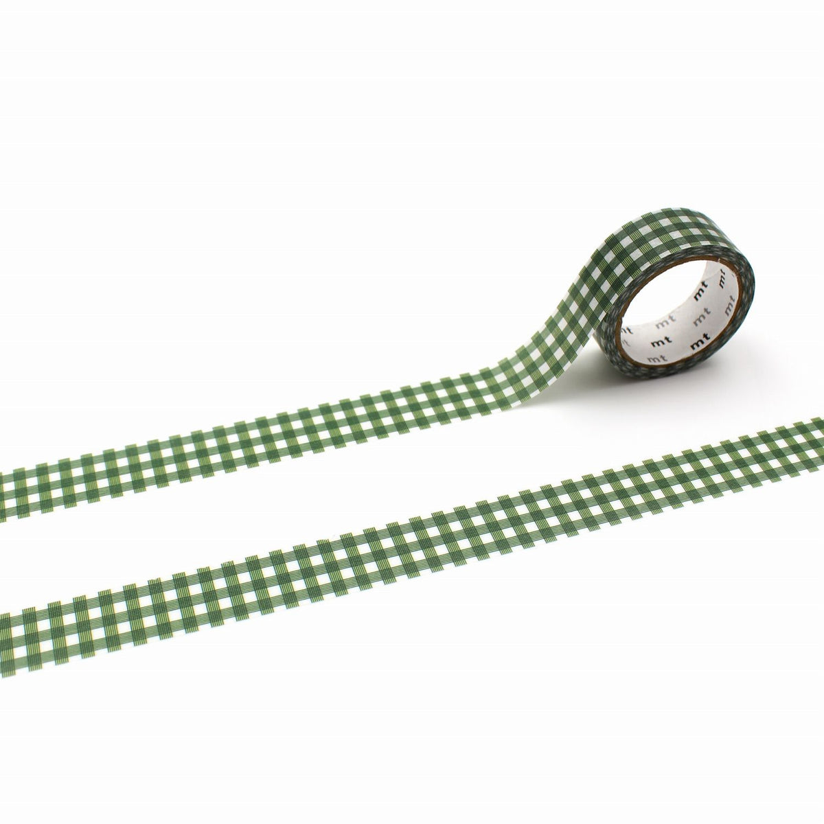 Line Gingham Check Green Washi Tape by MT Tapes | Papertail Fox