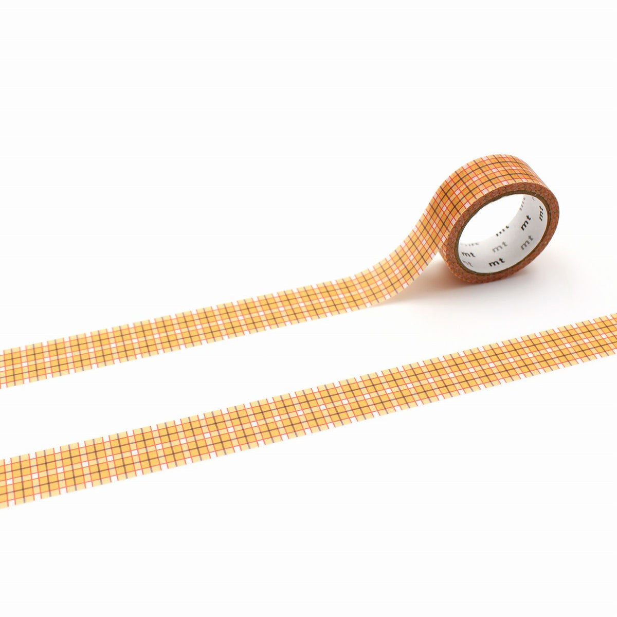 Large Gingham Check Orange Washi Tape by MT Tapes | Papertail Fox