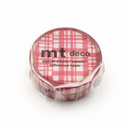 Random Gingham Check Wine Red Washi Tape | MT Tapes