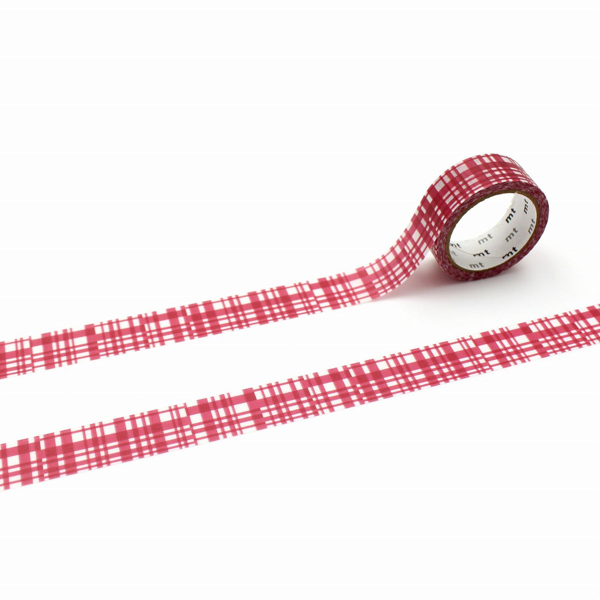 Random Gingham Check Wine Red Washi Tape by MT Tapes | Papertail Fox