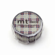 Hand-Drawn Tartan Check Navy Washi Tape | MT Tapes