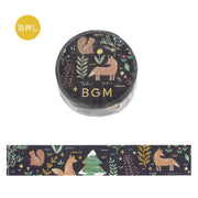 Nordic Forest Foil Washi Tape - Moonlit Forest