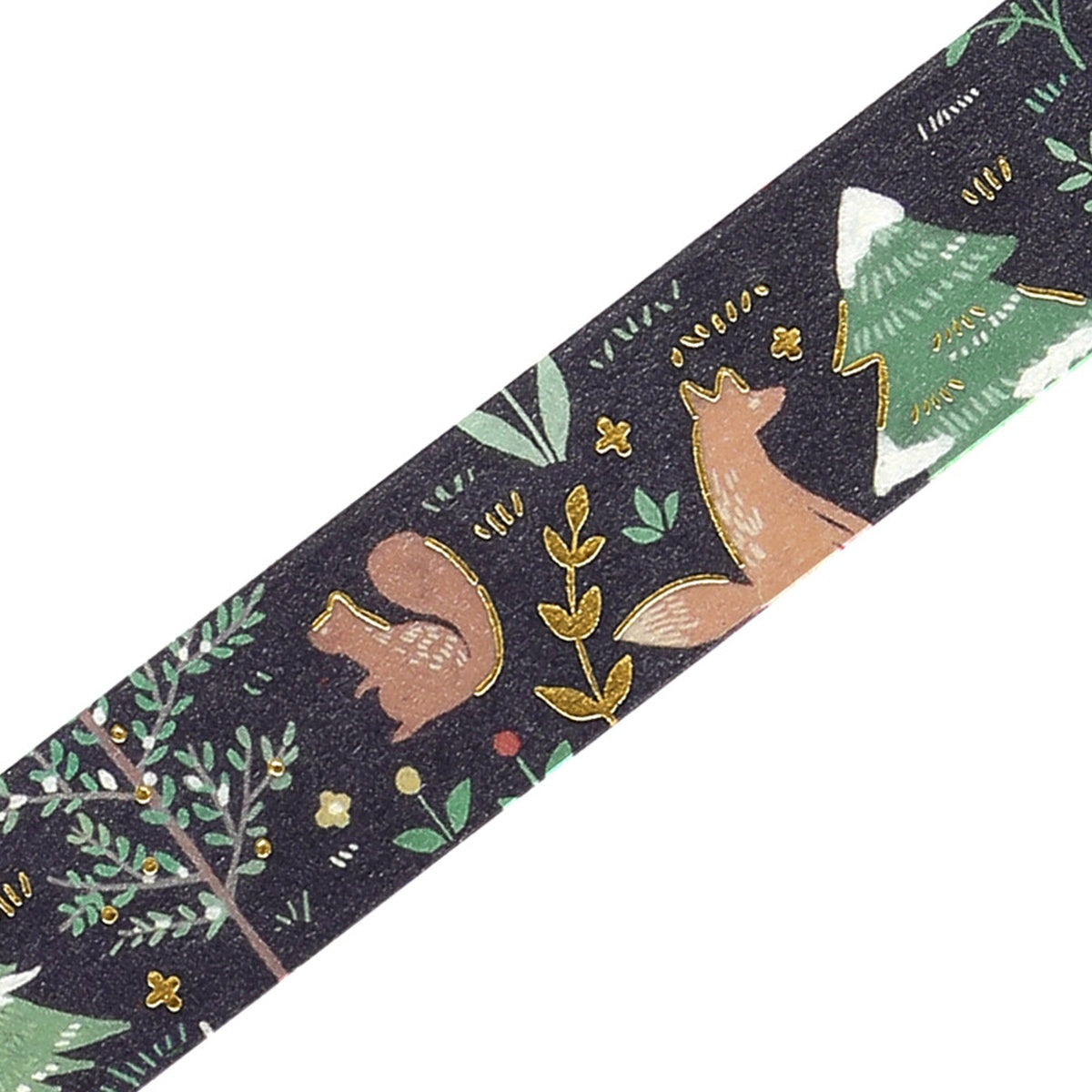 Nordic Forest Foil Washi Tape - Moonlit Forest