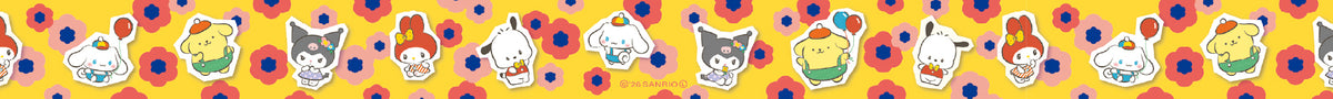 Retro Room Flowers Sanrio Characters Washi Tape | MT Tapes