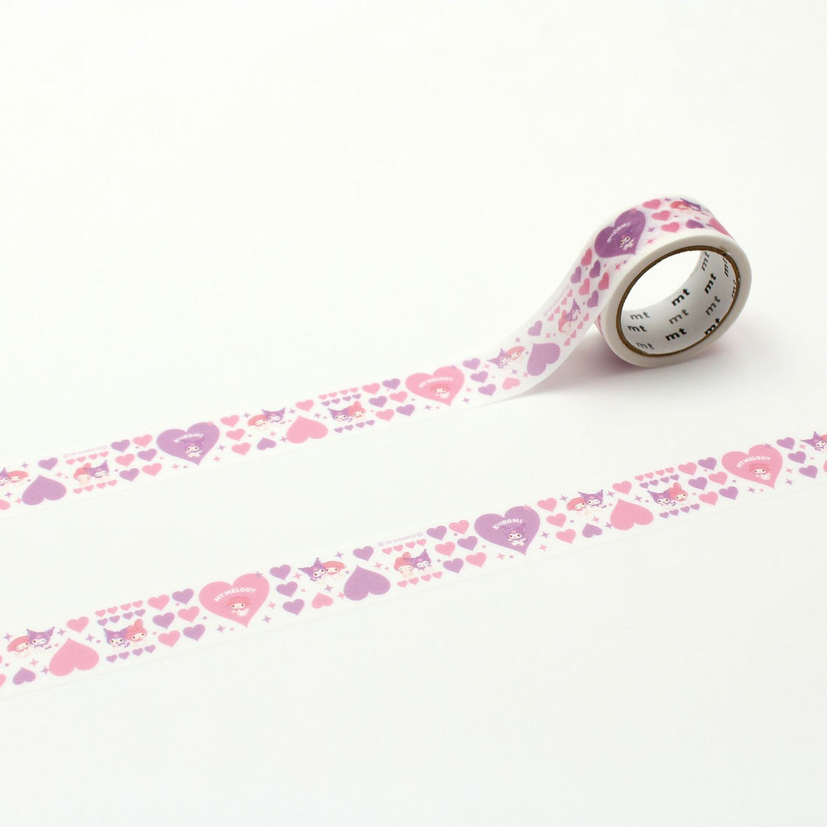 Kuromi and My Melody Hearts Sanrio Washi Tape by MT Tapes | Papertail Fox