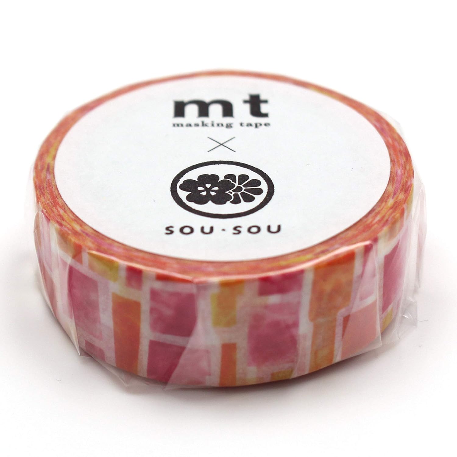 Hanazono washi tape by MT and SOU・SOU | bright colorful abstract flowers on white | Papertail Fox
