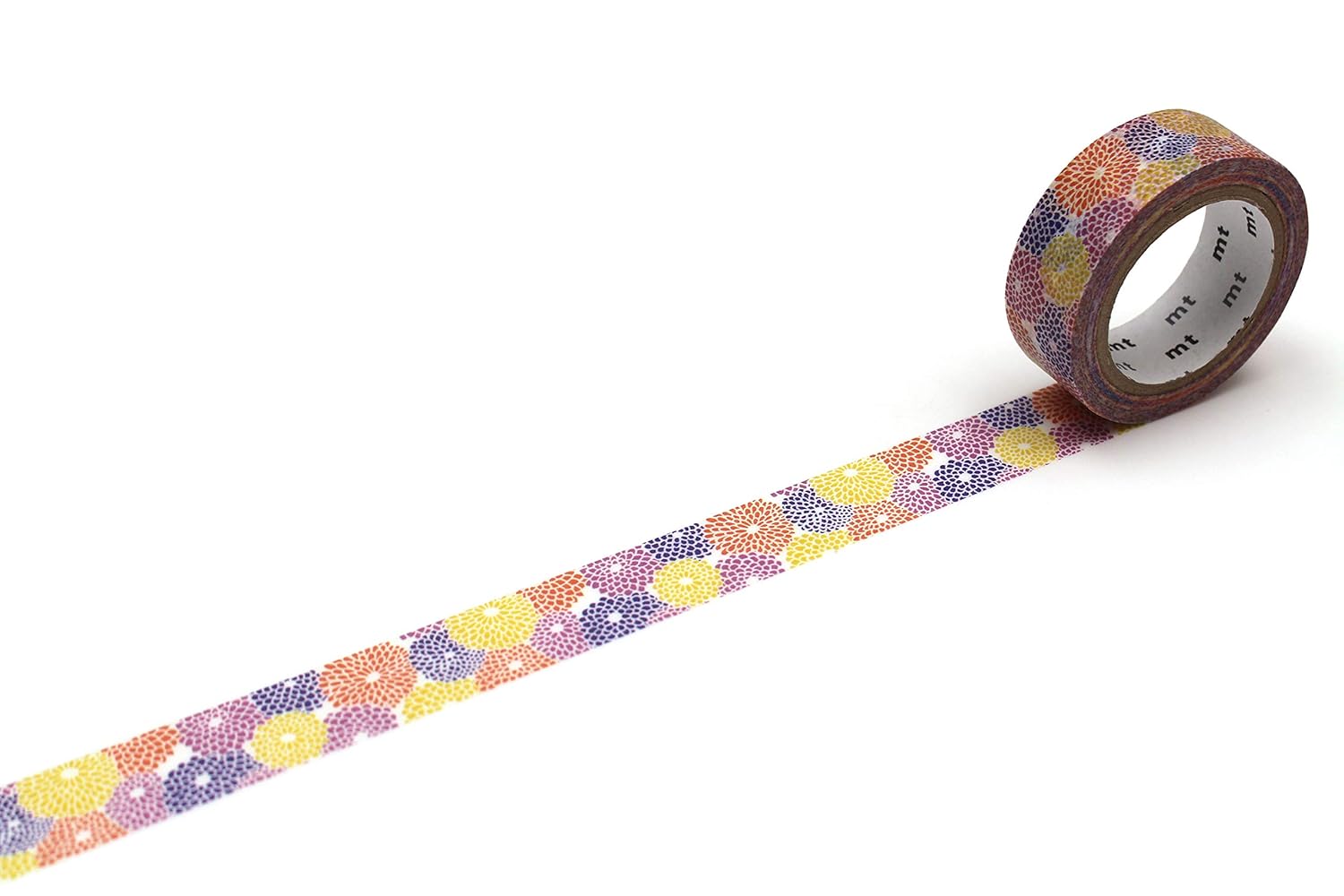 Kikuzukushi washi tape by MT and SOU・SOU | white flowers on red background | Papertail Fox