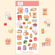 Market Friends Sticker Sheet | Lily and Stars Studio