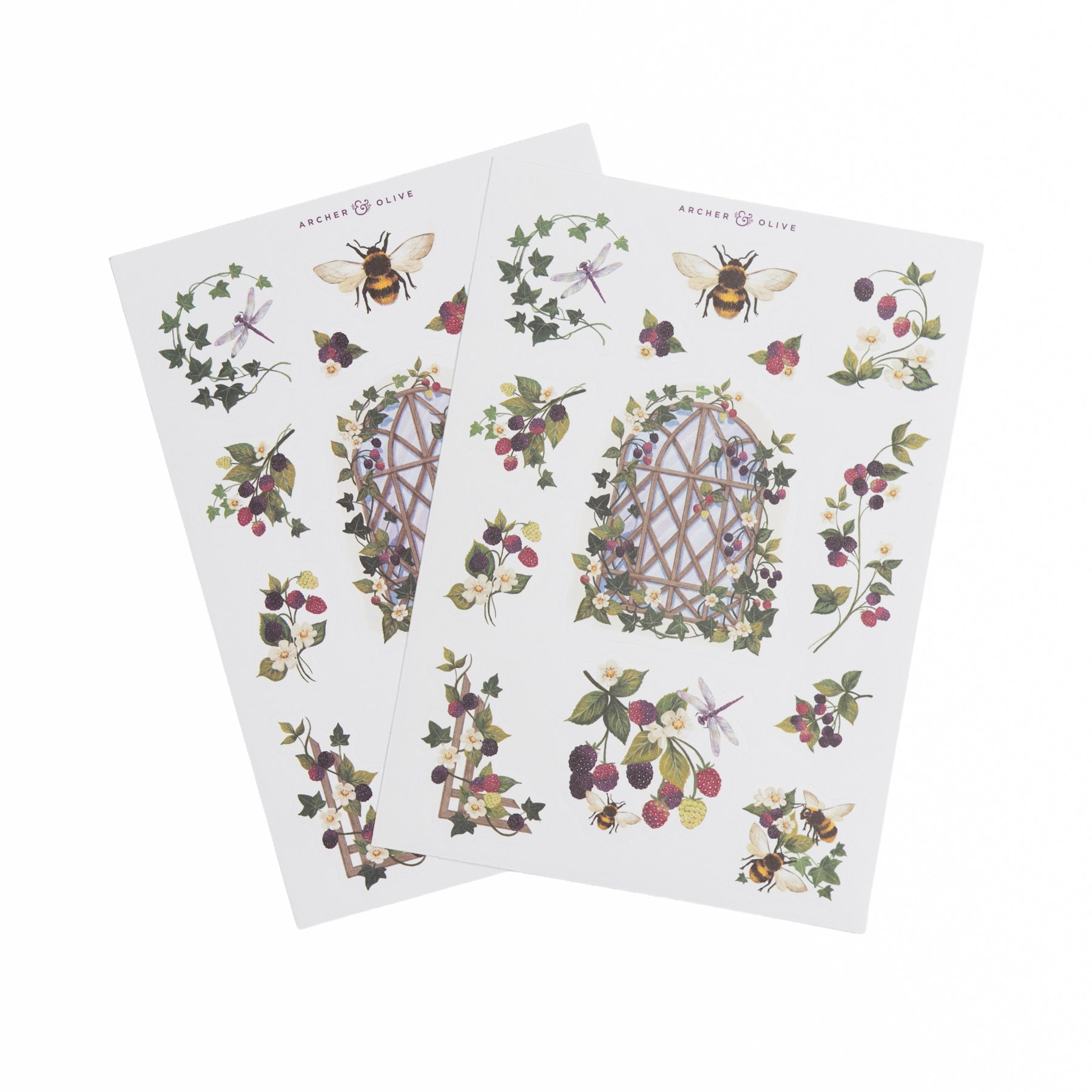 Berries & Vines Sticker Sheet | Archer & Olive