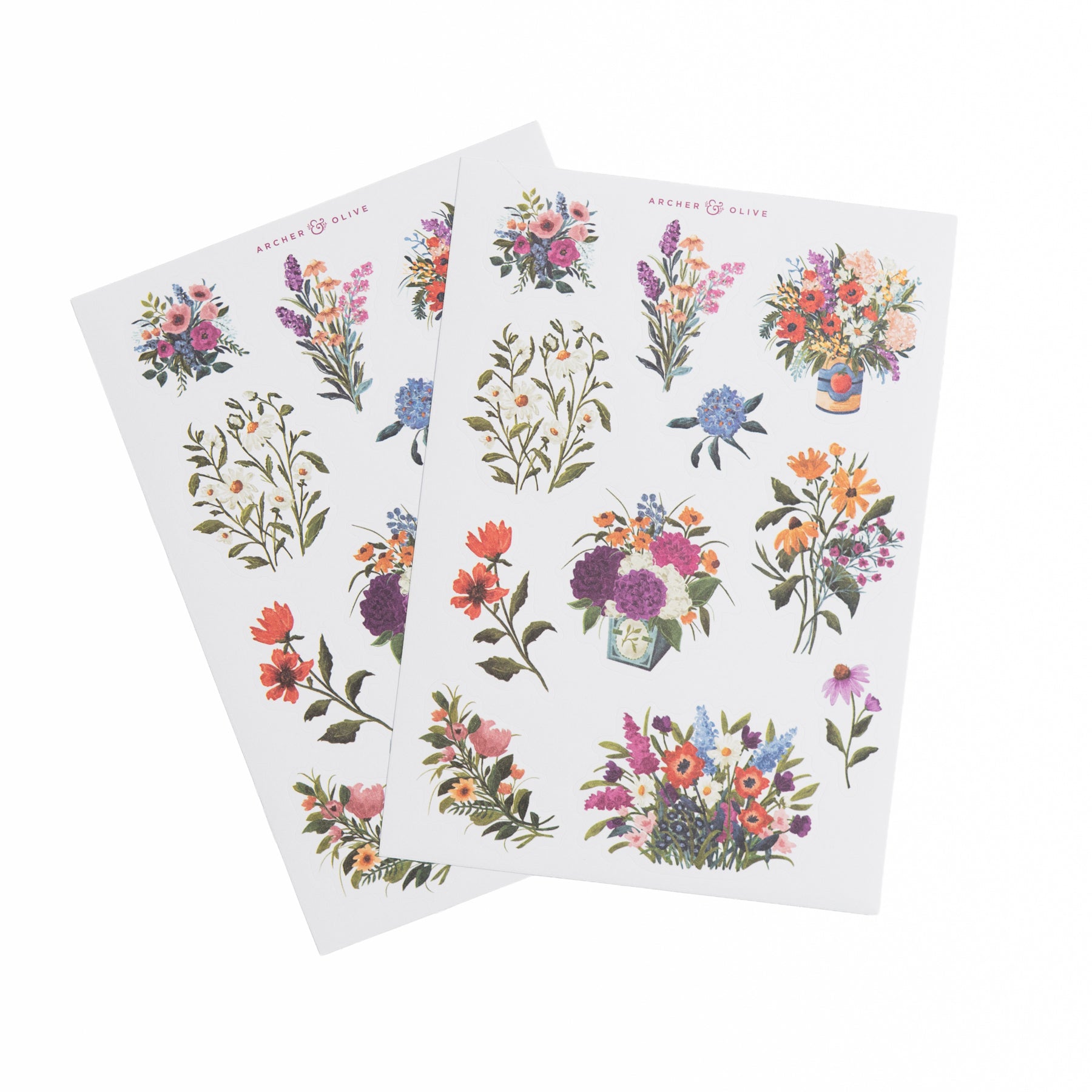 Wildflowers Sticker Sheet | Archer & Olive