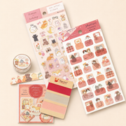Kitten Holiday Sticker & Washi Kit | mocuan