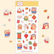 New Year's Friends Sticker Sheet | Lily and Stars Studio