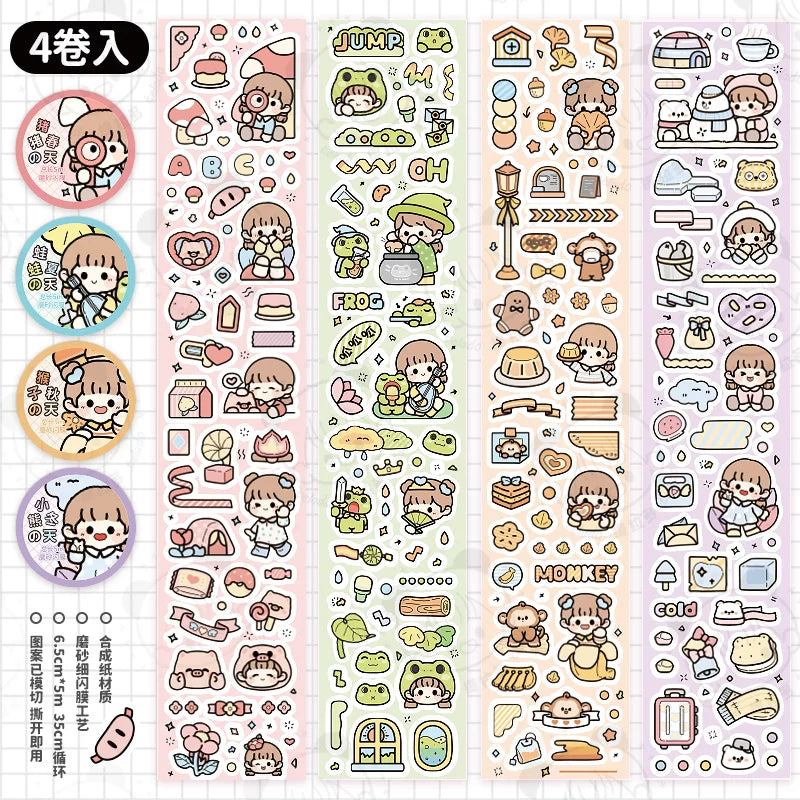 Seasonal Animal Collage Tape by Telado | Papertail Fox
