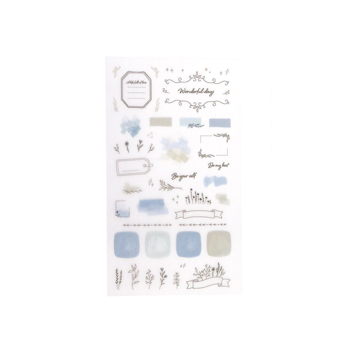 Square Paper Transfer Stickers by Irodo