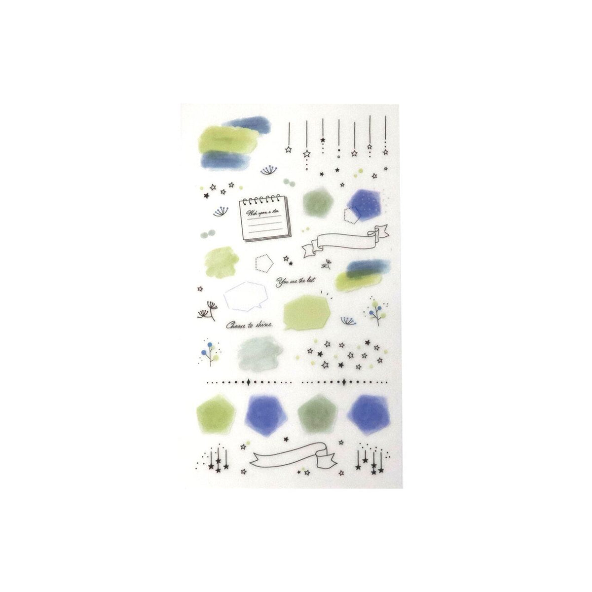 Terrace Paper Transfer Stickers by Irodo