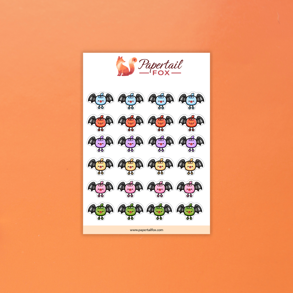 Batty Bunch Haunted Harvest Planner Sheet | Papertail Fox