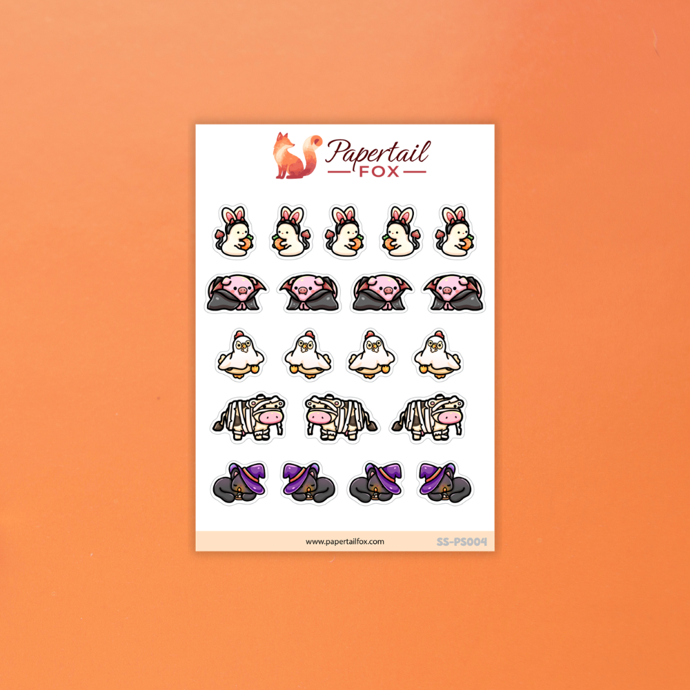 Trick-or-Treaters Haunted Harvest Planner Sheet | Papertail Fox