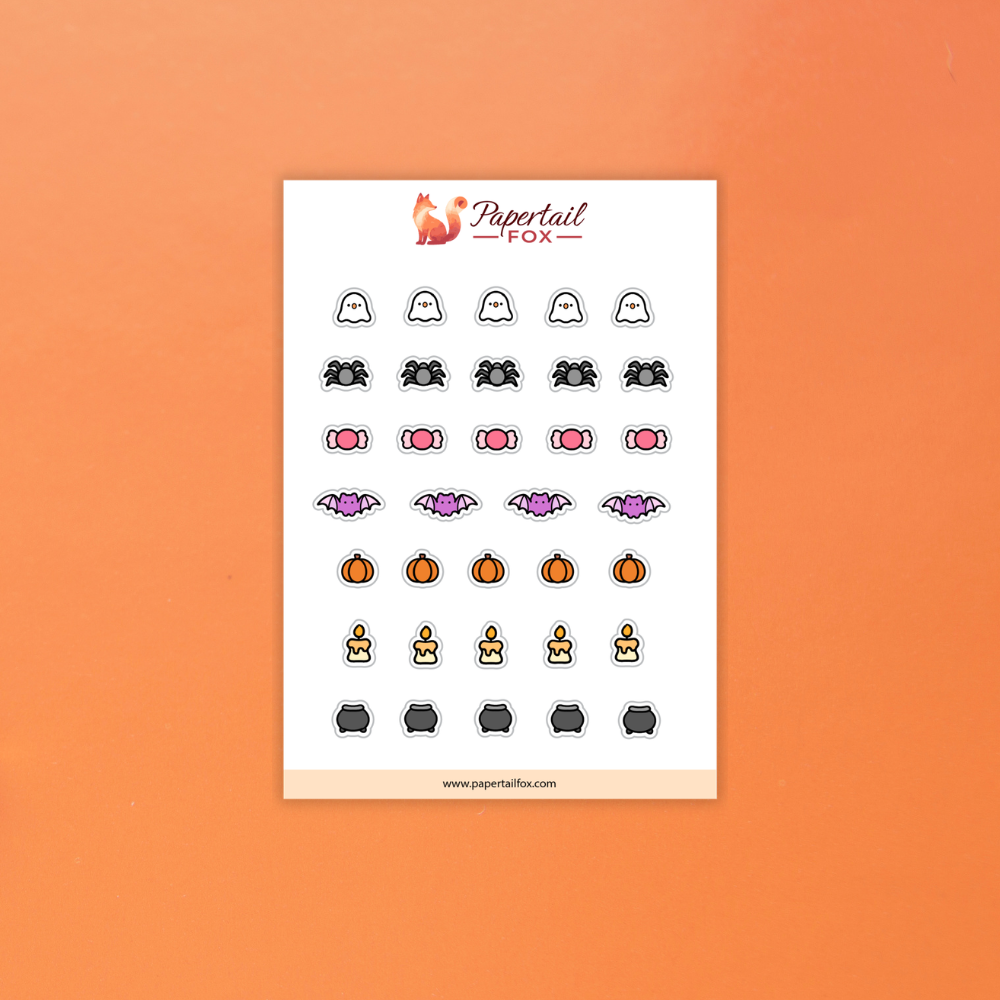 Little Haunts Haunted Harvest Planner Sheet | Papertail Fox