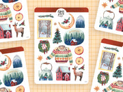Cozy Christmas Sticker Sheet by Wild Pencil Studio | Papertail Fox